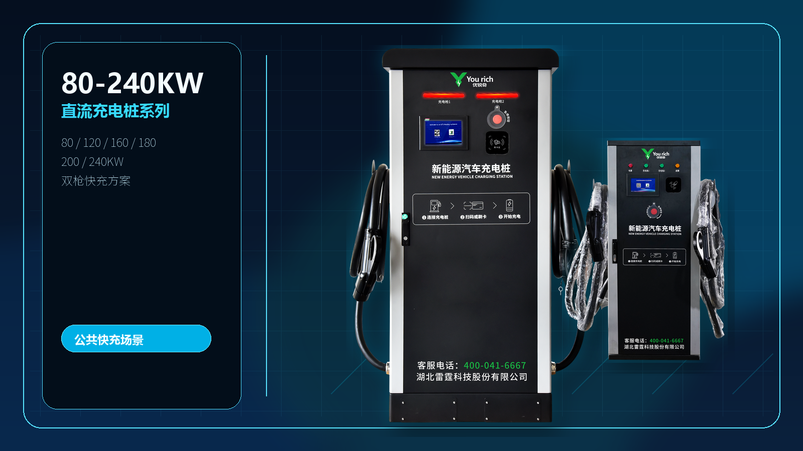 You Rich commercial DC fast electric car charger